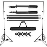 2.8x3 Metre Fon Standı Taşınabilir Background Stand Backdrop Stand Ayarlanabilir Demir Tag - Çok Renkli