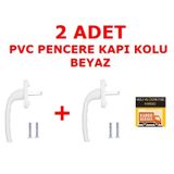 2 Ad Beyaz Aluminyum Demir Döküm Boyalı Pvc Pimapen Pencere Kolu