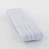 2 Adet 0.80 Cm Beyaz Bel Paça Don Lastiği Geniş Yassı Lastik 20 Metre