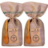 2 Adet 1 kg Çakıl Granül Sofrada Öğütme Tuzu - 27 kg
