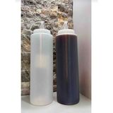 2 Adet 1000 ml Yağlık, Sosluk, Sos Şişesi, Mayonez Şişesi, Hardal Şişesi, Ketçap Şişesi,sos Kabı, Saklama Kabı - Şeffaf - 1 lt
