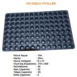2 Adet 104 Lük Viyol Fide Çimlendirme Viyolü + Tohum