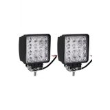 2 Adet 16 Led Off Road Kare Çalışma Lambası Sis Lambası Projektör Gündüz Farı 48 Watt