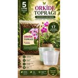 2 Adet 17 Pot Orkide Üretim Saksısı Ve 5 Litre Orkide Bitki Toprağı