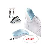 2 Adet 2.5 Cm Erkek Gizli Topuk Yükseltici Boy Uzatıcı Ortopedik Tabanlık Köpük Ayakkabı Tabanlığı