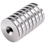 2 Adet 25x10/5x5,5 mm Neodyum Mıknatıs Havşa Delikli Magnet Vida Atılabilir N35 Nikel Paslanmaz ( Li