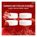2 Adet 2X500gr - Kırmızı Meyveler - Nem Alıcı Rutubet Giderici Yedek Tablet