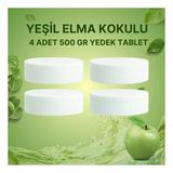 2 Adet 2X500gr - Yeşil Elma - Nem Alıcı Rutubet Giderici Yedek Tablet