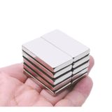2 Adet 40X20x5mm Neodyum Magnet Güçlü N35 Mıknatıs Köşeli Nikel Kaplama