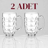 2 Adet 520 Ml, Kırılmaz Polikarbon Bira Bardağı .( Dikkat: Ürün Cam Değildir!!! )