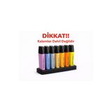 2 Adet 6’lı Kalem Standı Organizer | Sert Plastik Masaüstü Kalemlik | Renk Seçenekli Minimal Tasarım