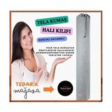 2 Adet 6m² Halı Hurcu - Halı Kılıfı - Bağcıklı Halı Hurcu- Halı Poşeti - Halı Ambalajı - Siyah