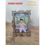 2 Adet Ahşap Fotoğraf Çerçevesi (Fotoğraf Dahil) 13X18 Cm Dekoratif, Masa Üstü Çerçeve