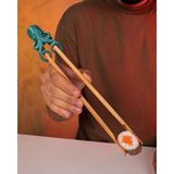 2 Adet Ahtapot Chopstick Yardımcı Aparatı - Yeniden Kullanılabilir Chopstick Tutucu - Açık Mavi