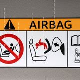 2 Adet Airbag Hava Yastığı Air Bag Decal Etiket Yapıştırma