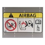 2 Adet Airbag Hava Yastığı Uyarı Etiketi Sticker Yapıştırma