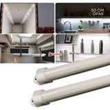 2 Adet Alüminyum Kasa Çubuk LED 12 Volt Beyaz Işık 50 cm Opak Karavan Tekne Otomobil SB-6550 - Opak Beyaz
