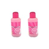 2 Adet Aseton 100 ML+100 ml Pembe Oje Temizleyici - Çok Renkli