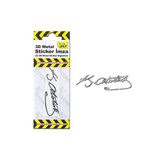 2 Adet Automix 3D Metal Sticker Kemal Atatürk İmza