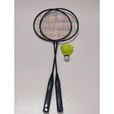 2 Adet Badminton Raketi & 1 Adet Badminton Topu Oyun Seti KAHVERENGİ