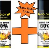 2 Adet Bakır Yaldız Sprey Boya 400 Ml