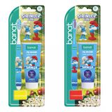 2 Adet Banat Şirinler Smurfs Lisanslı Ağız Bakım Seti (Diş Macunu 25 ml + Diş Fırçası + Kep) (Asortili)
