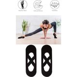 2 Adet Bayan Kaydırmaz Tabanlı Yoga Pilates Fitness Dans ve Spor Çorabı - 36 - 40 - Siyah