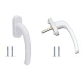 2 Adet Beyaz Plastik Pvc Pimapen Pencere Kolu