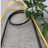 2 Adet Bitki Destek Çubuğu – Altın Rengi ve Siyah Metal Kancalıiğne Model, 65 cm, Sarmaşık ve Büyük Yapraklı Bitkiler İçin