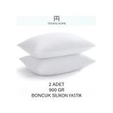 2 Adet Boncuk Silikon Yastık 900 Gram Antialerjik 50x70 Cm Otel Kalitesi