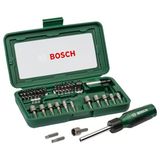 2 Adet Bosch 2607019504 46 Parça Cırcırlı Tornavida Seti