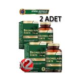 2 Adet Bromelain Forte 750 Mg- Probiyotik-krom Pikolinat-yeşil Çay 60 Adet Tablet