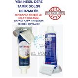2 Adet - Buyuk Boy Derz Dolgu 350Gr Derzmatik- Beyaz Renk -Kl Home