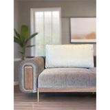 2 Adet Büyük Sırt Kırlent Kılıfı - Sırt Minder Yastık Kılıfı Fermuarlı - Kumaş Kılıfı Kutu Model Fifty Home - 60 x 60 cm - Bej