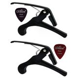2 Adet Chroma Kapo Kaliteli Metal Gitar Bağlama Saz Kaposu - Capo Kelepçe & Sağlam Metal