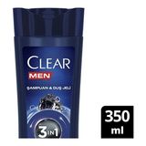 2 Adet Clear Men Arındırıcı Kömür 3in1 Şampuan 350 ml