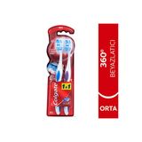 2 Adet Colgate Diş Fırçası 360 Optik Beyaz Beyazlatıcı Orta 1+1