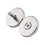 2 Adet D20mm X 7/4mm X 3mm Havşa Delikli Güçlü Vida Atılabilir Neodyum Mıknatıs 2'li Paket