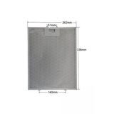 2 Adet Davlumbaz Filtresi 26,2 X 33,5 Cm 9189204750 335 X 262 Mm Beko Esty Silverline Termikel