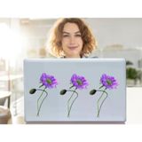 2 Adet Defter Sticker,laptop Sticker Mor Çiçekli Pvc 70X50X0,5CM