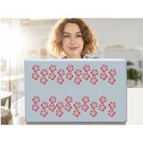 2 Adet Defter Sticker,laptop Sticker Pembe Çiçekli Pvc 48X33X0,5CM