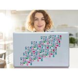 2 Adet Defter Sticker,laptop Sticker Renkli Kareli Pvc 48X33X0,5CM