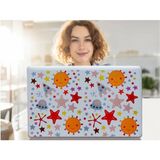 2 Adet Defter Sticker,laptop Sticker Uzaylı Desenli Pvc 70X50X0,5CM