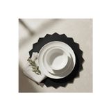 2 Adet Deri Amerikan Servis-Kolay Silinebilir Supla-33x33 cm-Gülün Dikeni Desen