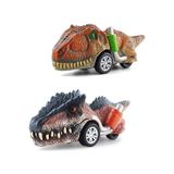 2 Adet Dinozor Oyuncakları Mini Dinozor Arabaları Oyuncak Çek Bırak Dinozor Figürleri Giganoto-yangchuang