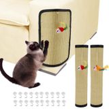 2 Adet Doğal Sisal Kedi Scratcher Mat, Sevimli Oyun Oyuncaklı Dayanıklı Kedi Tırmalama Pedi, 11.8 x 15.7 inç Kedi Çizilmeye Dayanıklı Mobilya Koruyucu Kumaş Koltuk Kanepe Sandalye için