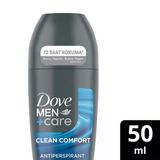 2 Adet Dove Men +Care Clean Comfort Erkek Roll On Deodorant 50 Ml