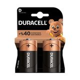 2 ADET Duracell D 2'Li Pil