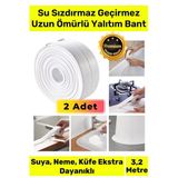 2 Adet Duş Pvc Lavabo Küvet Tezgah Banyo Mutfak Pencere 3,2 mt Su Geçirmez Sızdırmaz Yalıtım Bant