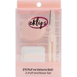 2 Adet Eklips 2'li Puf ve Ustura Seti